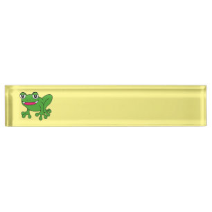 Porte-nom Pour Bureau Grenouille drôle