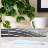 Porte-nom Pour Bureau Gris moderne
