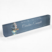 Porte-nom Pour Bureau Grumpy Bird lundi.