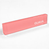 Porte-nom Pour Bureau Guava pink color name