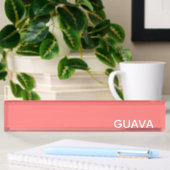Porte-nom Pour Bureau Guava pink color name