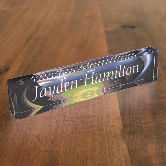 Porte-nom Pour Bureau HAMbyWG - Stade de baseball (Taille)