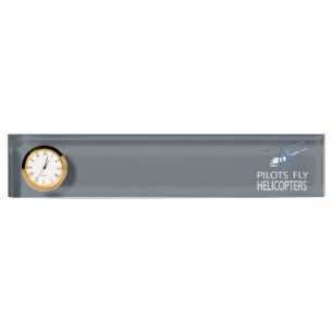 Porte-nom Pour Bureau Hélicoptères Pilot