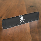 Porte-nom Pour Bureau Henry Chaque Drapeau Pirate (Taille)