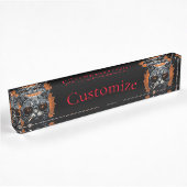 Porte-nom Pour Bureau Hip Cat cool Thunder_Cove
