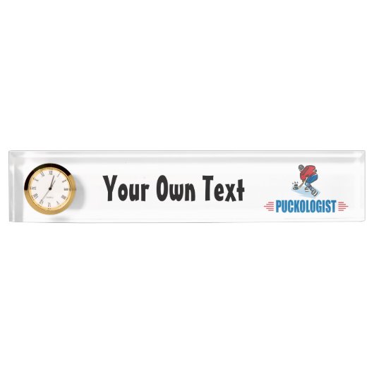 Porte-nom Pour Bureau Hockey sur glace de Personlized (Devant)