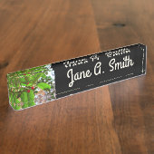 Porte-nom Pour Bureau Holly Feuilles II Vacances Nature Botanique (Taille)