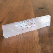 Porte-nom Pour Bureau Holographic Makeup Artist (Taille)