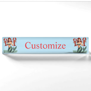 Porte-nom Pour Bureau Hommes de ménage Thunder_Cove