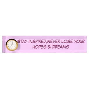 Porte-nom Pour Bureau Hope's & Dreams_
