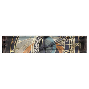 Porte-nom Pour Bureau Horloge Astronomique À Praque