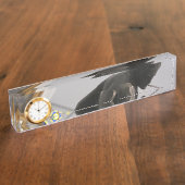 Porte-nom Pour Bureau Horloge de Heinrich Heine (Taille)