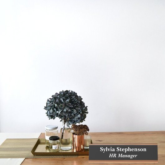 Porte-nom Pour Bureau HR Manager noir