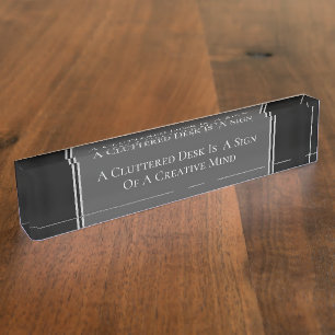 Porte-nom Pour Bureau Humour du bureau coupé