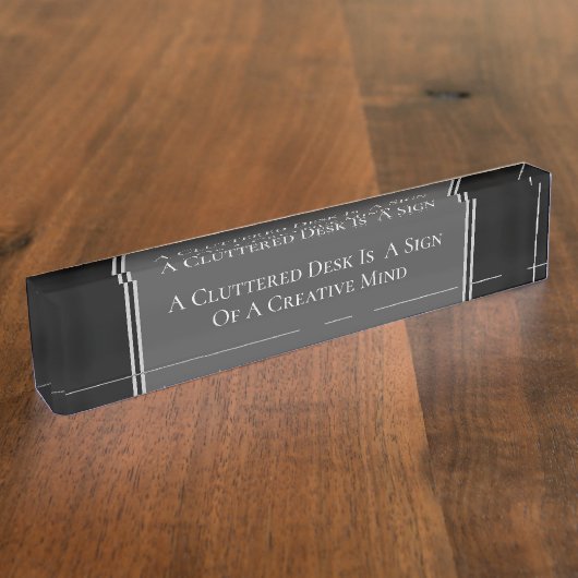 Porte-nom Pour Bureau Humour du bureau coupé (Taille)