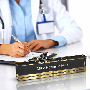 Porte-nom Pour Bureau Idée de cadeau médical de bureau de médecin chic