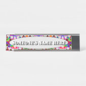 Porte-nom Pour Bureau Illusion des coeurs par Kenneth Yoncich (Devant)