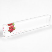 Porte-nom Pour Bureau Image de fraises de rêve profondes