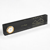 Porte-nom Pour Bureau Immobilier Gold