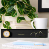 Porte-nom Pour Bureau Immobilier Gold