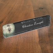 Porte-nom Pour Bureau Impressionnant crâne (Taille)