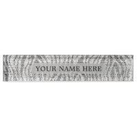Imprimé Zèbre Gris Argent Blanc Glam Personnalisé