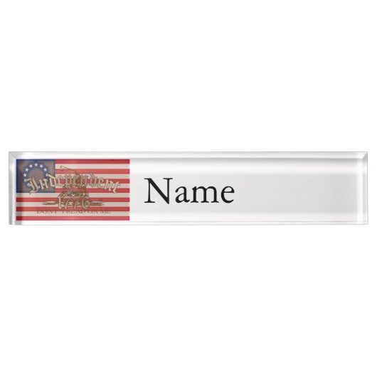 Porte-nom Pour Bureau Indépendant (Devant)