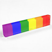 Porte-nom Pour Bureau Indicateur gay pride
