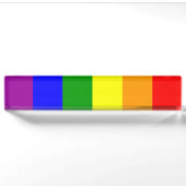 Porte-nom Pour Bureau Indicateur gay pride (Devant)