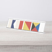 Porte-nom Pour Bureau Indicateurs marins (Devant)