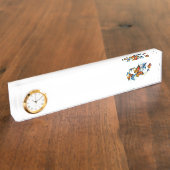 Porte-nom Pour Bureau Infinité de papillons monarques (Taille)