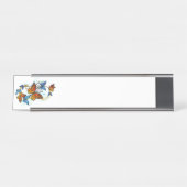 Porte-nom Pour Bureau Infinité de papillons monarques (Devant)