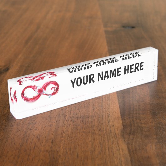 Porte-nom Pour Bureau Infinity (Taille)