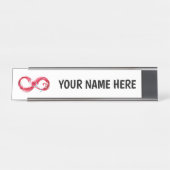 Porte-nom Pour Bureau Infinity (Devant)