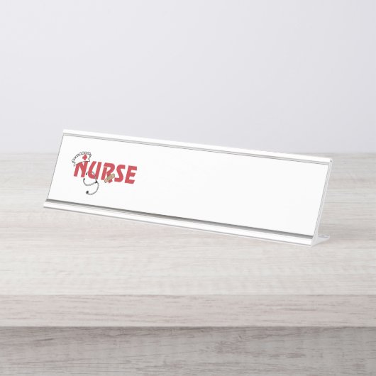 Porte-nom Pour Bureau Infirmière (Devant)