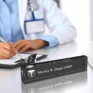 Porte-nom Pour Bureau Infirmière clinicienne classe conception