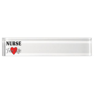 Porte-nom Pour Bureau Infirmière pendant la vie