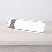 Porte-nom Pour Bureau Infirmière Teddy Bear (Devant)