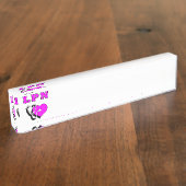 Porte-nom Pour Bureau Infirmières LPN (Taille)