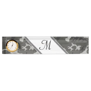 Porte-nom Pour Bureau Informations Personnalisées Monogramme Camouflage