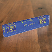 Porte-nom Pour Bureau Inspecteur de police (Taille)