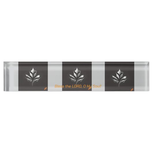 Porte-nom Pour Bureau Inspired Desk Nameplate (Devant)