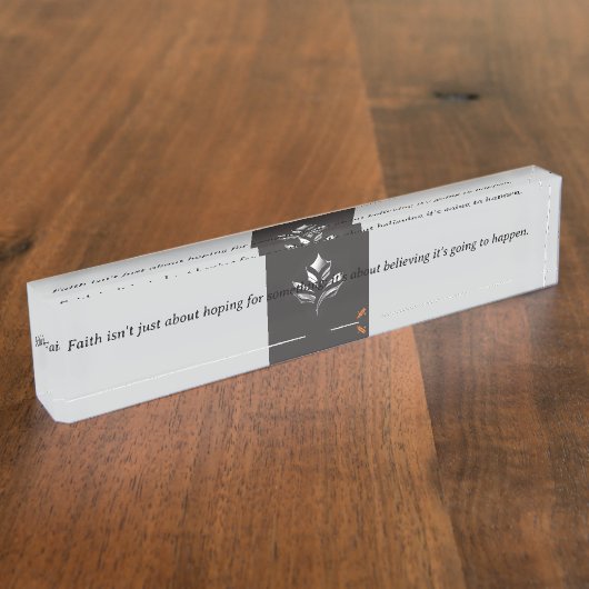 Porte-nom Pour Bureau Inspired Desk Nameplate (Taille)