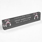 Porte-nom Pour Bureau Instructeur de bowling