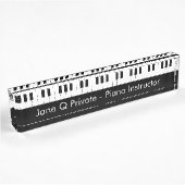 Porte-nom Pour Bureau Instructeur de piano