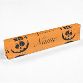 Porte-nom Pour Bureau Jack Olantern Sourire Thunder_Cove