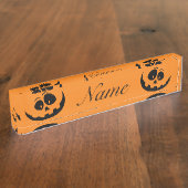 Porte-nom Pour Bureau Jack Olantern Sourire Thunder_Cove (Taille)