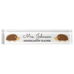 Porte-nom Pour Bureau Jardin d'enfants personnalisé enseignant de migno