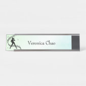 Porte-nom Pour Bureau Jazz Dance Green Personal (Devant)