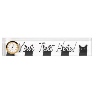Porte-nom Pour Bureau Je vois Cat Click to Select Your Color Arrière - p